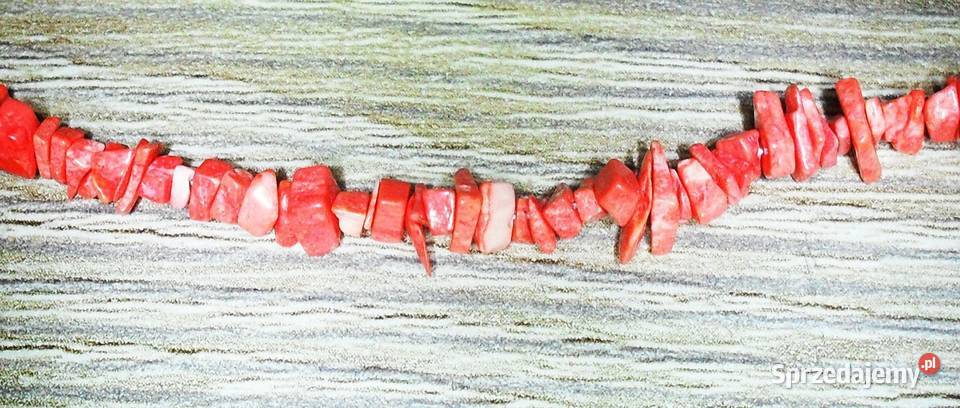 Korale czerwone naturalne patyczki sieczka 38 Gliwice