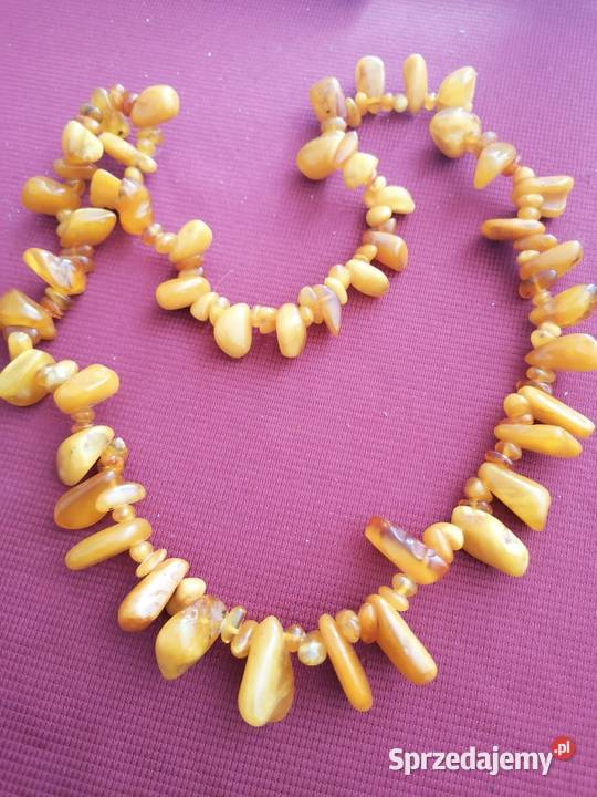 Stary Naszyjnik Bursztyn Bałtycki 106gram podlaskie