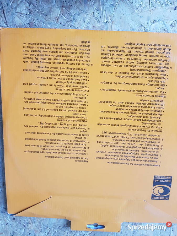 TARCZA DIAMENTOWA EUROPA STANDAR 350 MM Elektryczne Głogowa