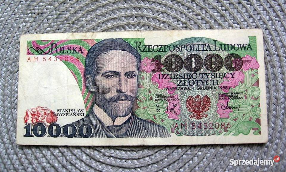 Polska 100000 1988r Seria AM Wyspiański Kalisz sprzedam