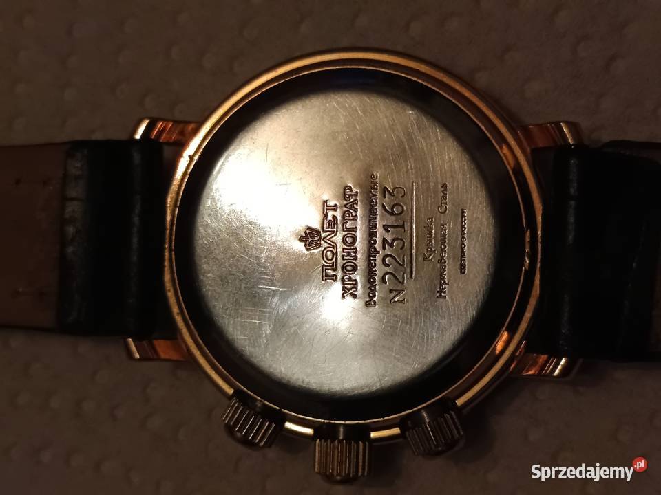 Unikatowy Zegarek Poliot Chronograf Kirowski lubelskie Biłgoraj
