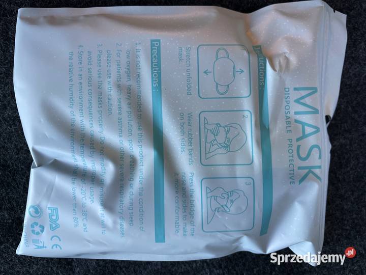 Maska ochronna KN95 FFP2 certyfikaty pakiet 2640