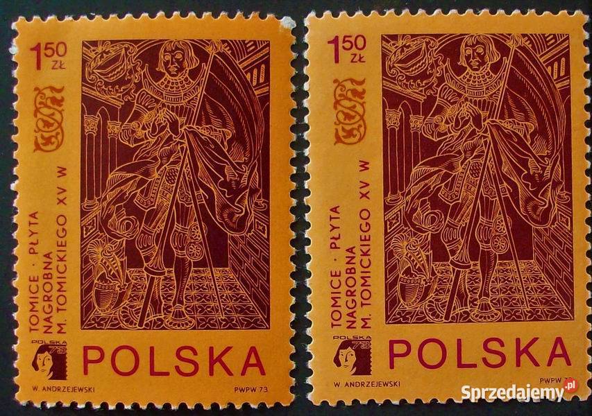 L Znaczki polskie 1973 kwartał II