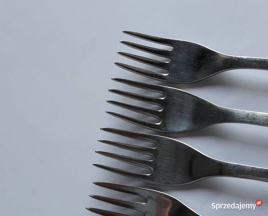 Widelce obiadowe 1 ROŚLINNY Gerlach sztućce PRL Dąbrowa Górnicza