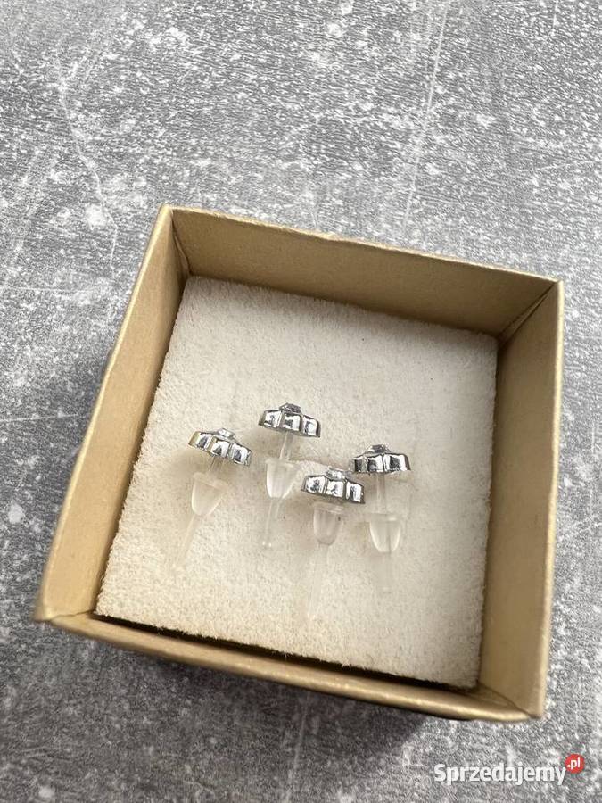 Kolczyki srebrne kwiaty kwiat kwiatki kwiatek podkarpackie sprzedam