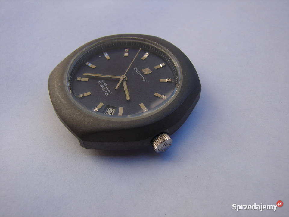 Rzadki Zenith XLTronic Quartz 010031510 Blue Warszawa
