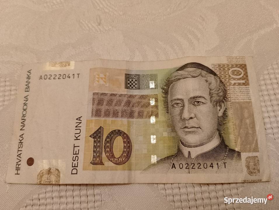 Banknot 10 KUNA Chorwacja kolekcjonerski Poznań sprzedam