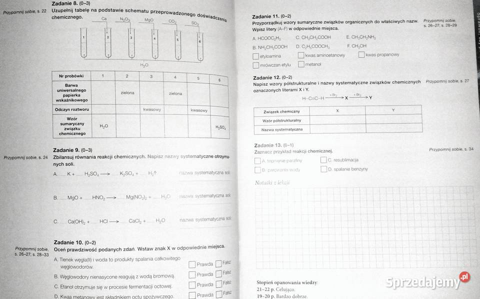 To jest chemia 1 Karty pracy ucznia Zakres lubelskie Chełm sprzedam
