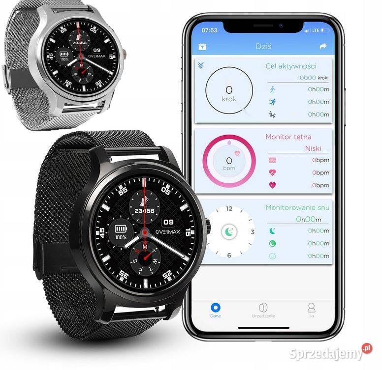 ZEGAREK SMARTWATCH OVERMAX TOUCH 26 KROKOMIERZ Białystok