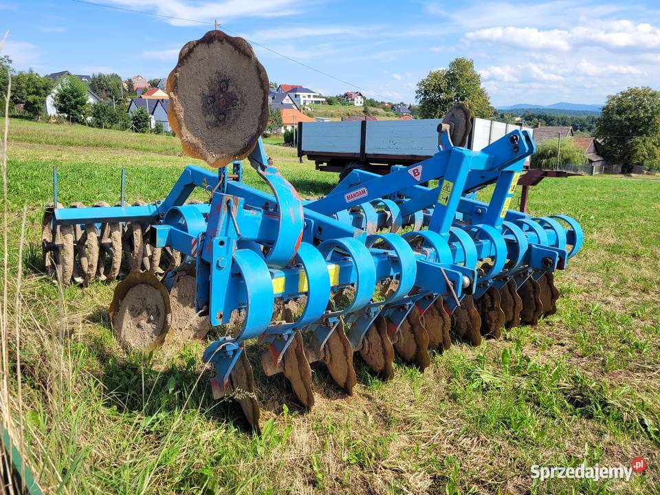 Brona talerzowa Mandam 3 m wał daszkowy Skawina