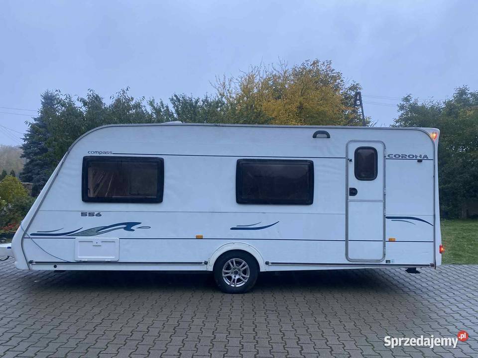 Sprzedam przyczepę kempingową Compass Corona 556 Przyczepy i naczepy Rzepin