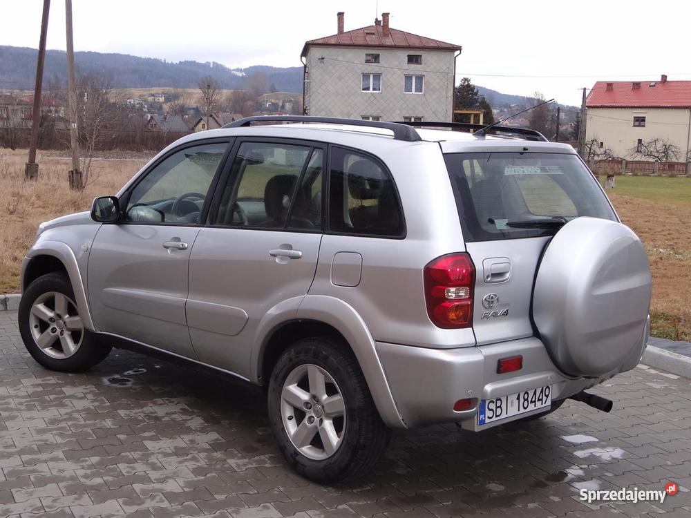 Toyota RAV4 NAJBOGATSZA 100 DUZA KOLOROWA NAWIGA elektryczne lusterka śląskie Łodygowice