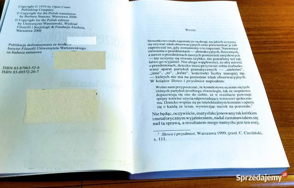 Korzenie ontologii wykłady im Paula Carusa