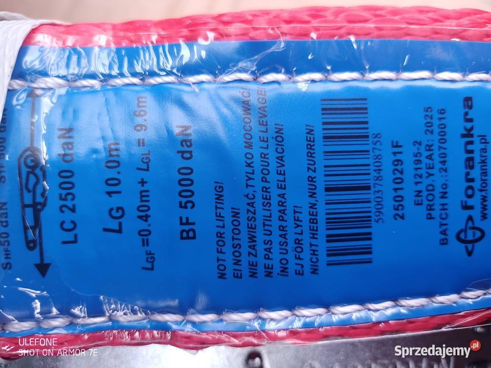 Pasy transportowe 10m ergo Suwałki