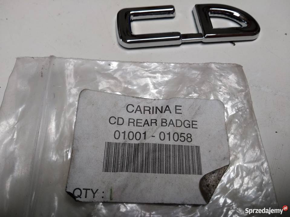 TOYOTA CARINA E znaczek emblemat napis tył CD Pilzno