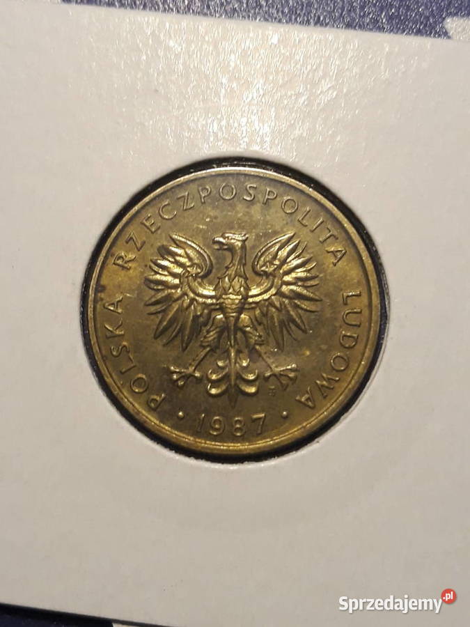 5 złotych 1987 r 1 UNC Konin