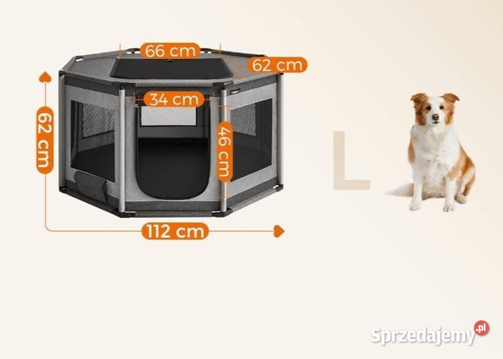Kojec psów z tkaniny Oxford