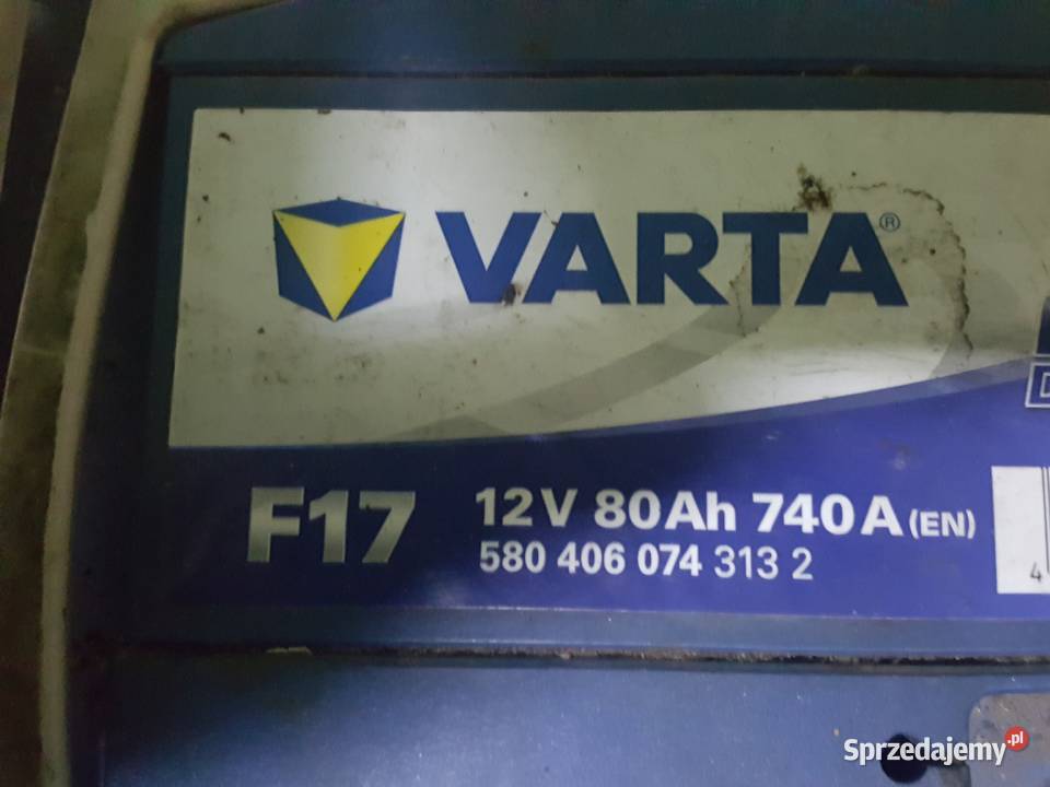 Akuimulator VARTA 12V 80Ah 740 Ah kujawsko-pomorskie Gniewkowo sprzedam