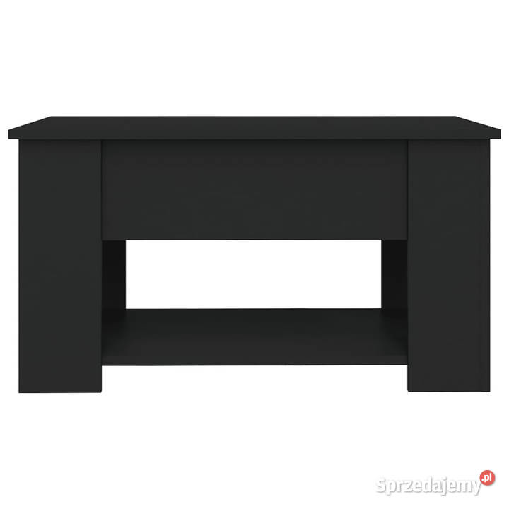 Stolik kawowy czarny 79x49x41 materiał