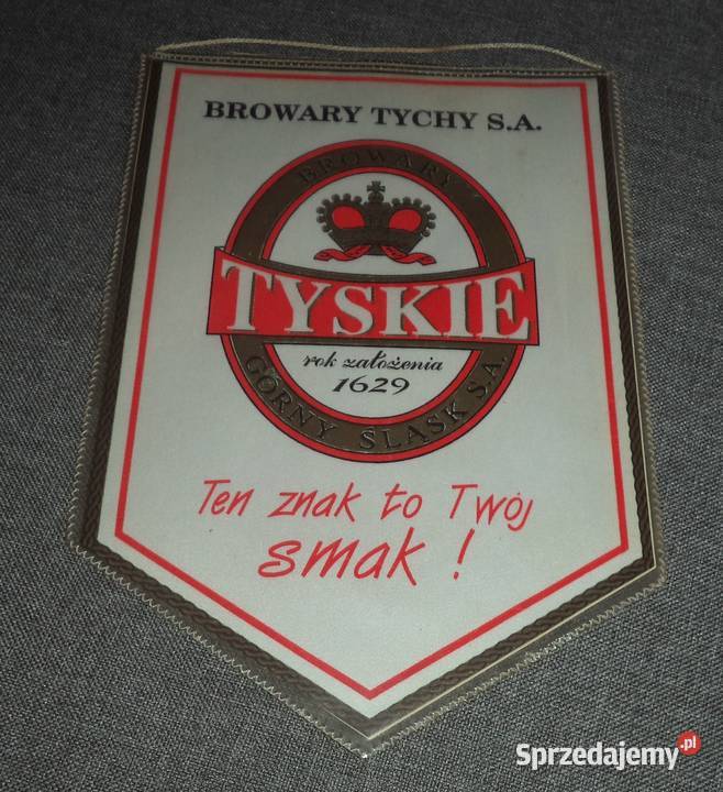 Browary Tychy SA proporczyk Tyskie Piekary Śląskie sprzedam