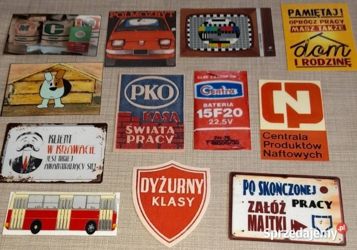 Magnesy na lodówkę PRL 5x7 5zl sztuka Magnesy Warszawa