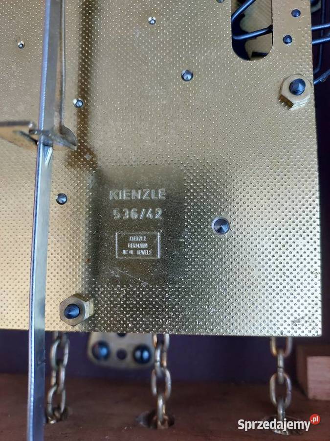 117 Stary zegar ścienny wagowy Kienzle