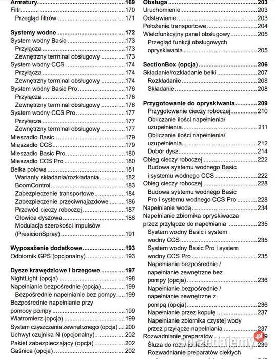 Instrukcja obsługi opryskiwacza Horsch Leeb VL Zduńska Wola