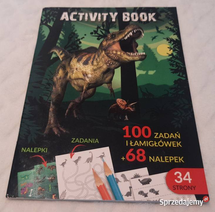 Activity Book ćwiczeń zadań łamigłówki dinozaury śląskie Czeladź sprzedam