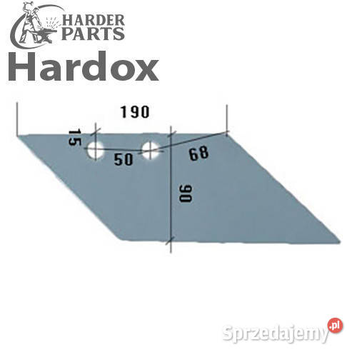 Lemiesz przedpłużka HARDOX 80644P części do nieuszkodzony Suwałki