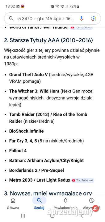 Komputer stacjonarny do gry pc i516gbgtx 4gb Kielce