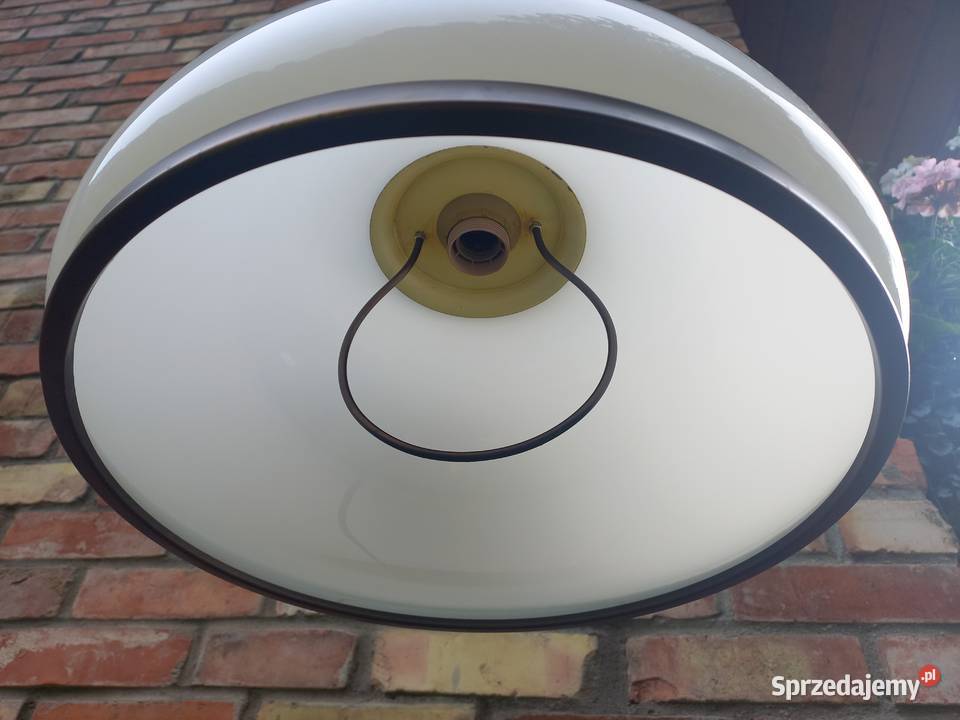 Żyrandol szklany metalowy holenderski z Lampy wiszące Gawroniec sprzedam