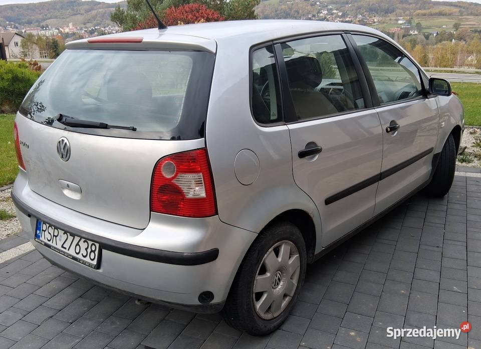 Volkswagen Polo 9N 2004 r 12 Benzyna LPG Srebrny podkarpackie Strzyżów