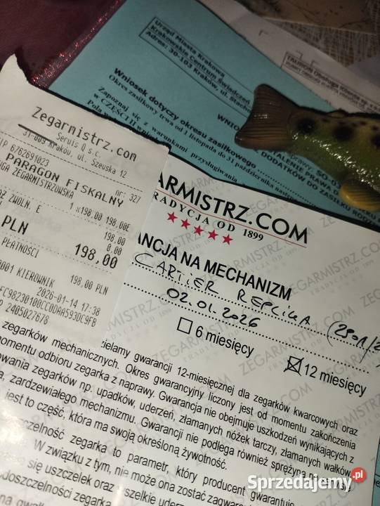 Replika zegarka Cartier małopolskie Kraków