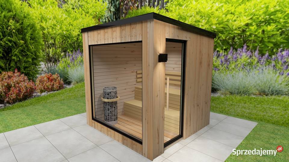 Nowoczesna sauna ogrodowa projekt wykonanie Andrychów