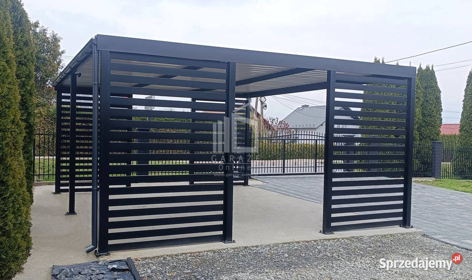 CarPort PREMIUM Wiata samochodowa 5x5 Antracyt mazowieckie Otwock