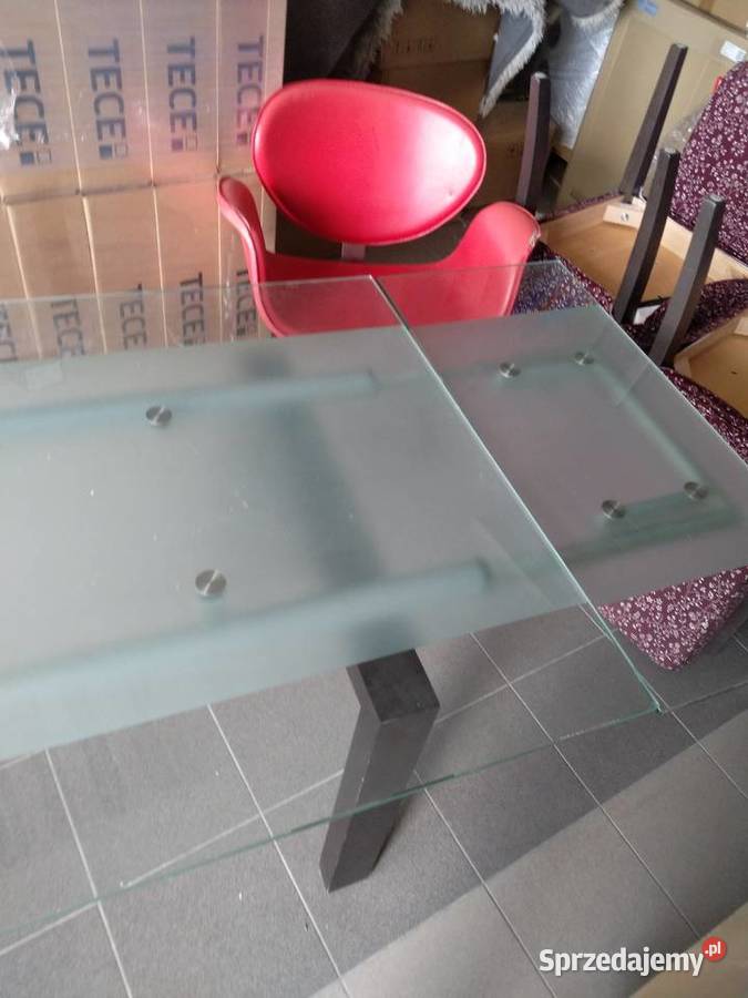 Stół szklany składany 160x90 Skawina