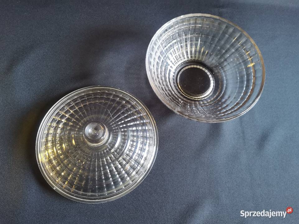 Stara bomboniera Ufo szkło Ząbkowice design PRL Siemianowice Śląskie