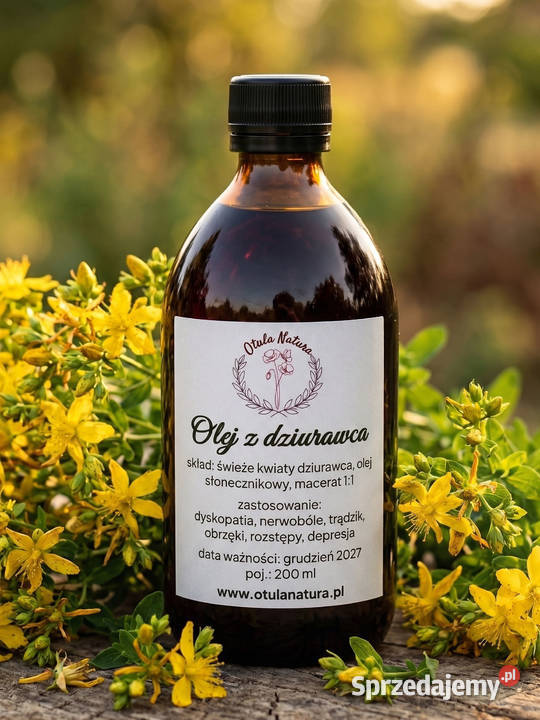 Olej z Dziurawca Oliwa Świętojańska 200ml Czysta śląskie Świętochłowice