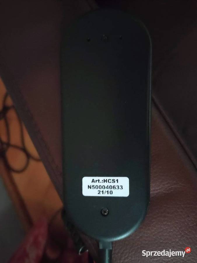 Fotel skórzany rozkładany elektryczny na pilota Lubliniec sprzedam