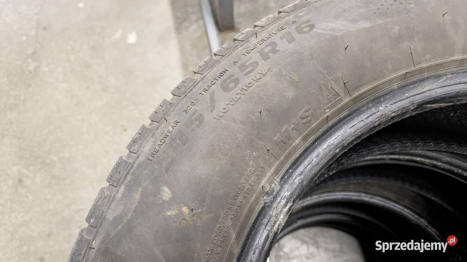 Opony wielosezonowe 21565r16 warmińsko-mazurskie Olsztyn sprzedam