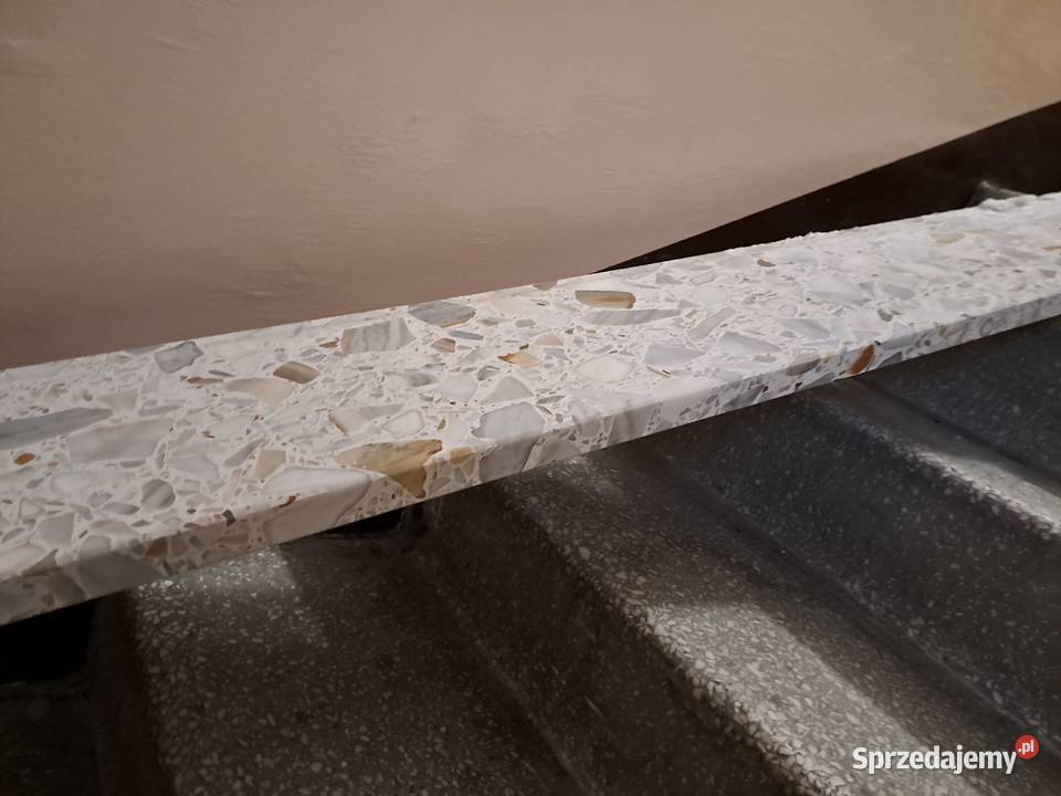 Długi Parapet KONGLOMERAT marmurowy Calacatta podkarpackie Przemyśl