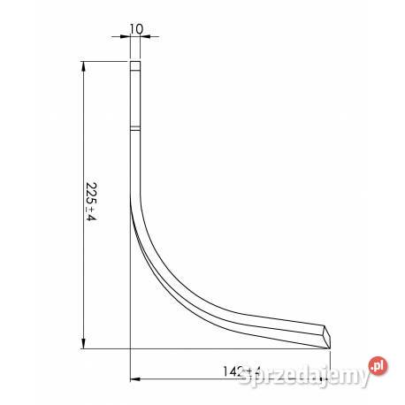 Nożyk Maschio 80x10 PRAWY M74100435 oryginał Kamionna