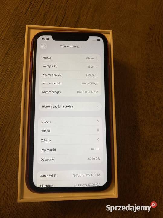 iPhone 11 red mazowieckie Siedlce