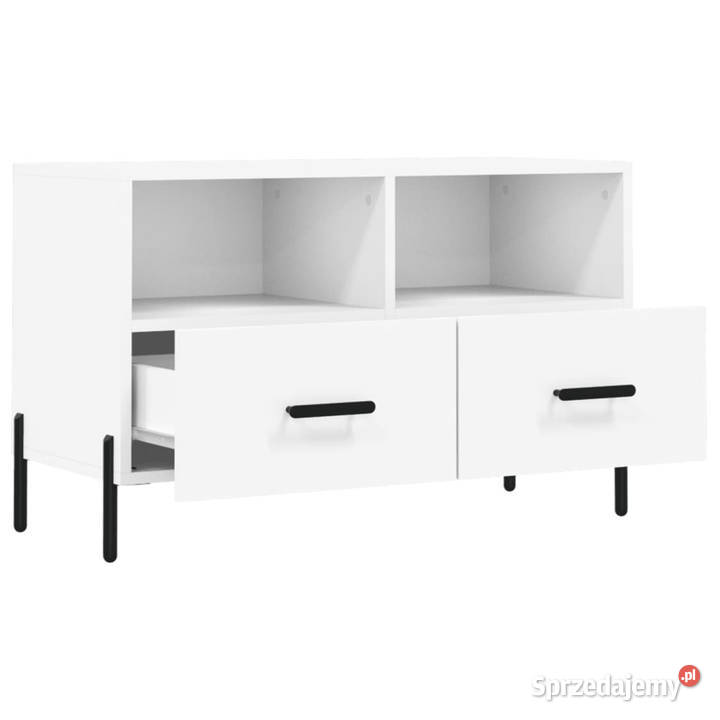 Szafka pod TV biała 80x36x50 materiał Warszawa