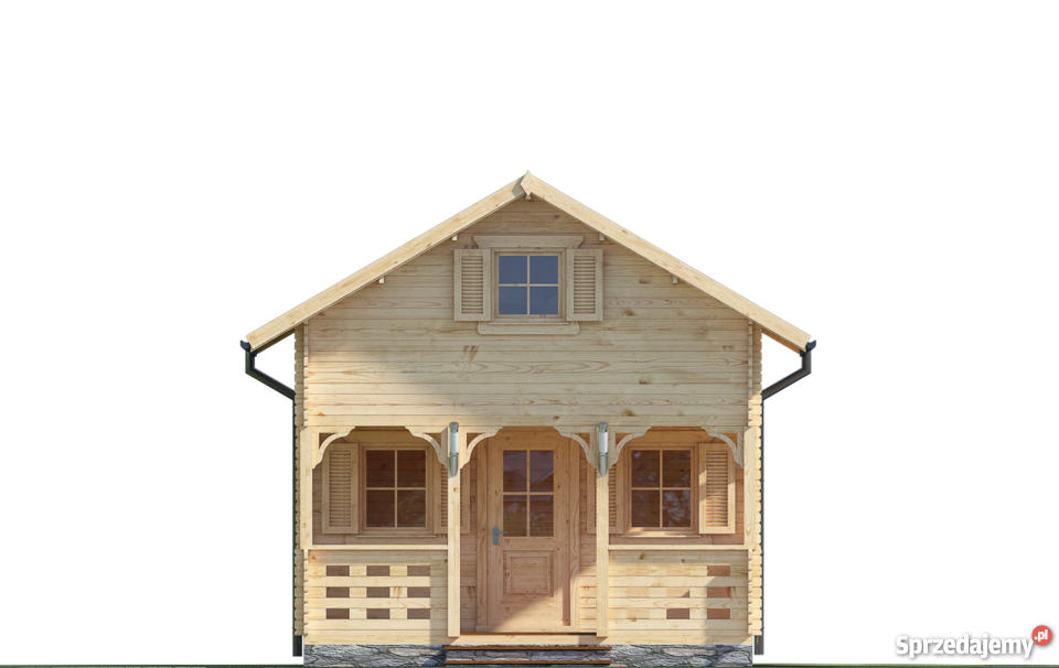 DREWNIANY DOMEK LETNISKOWY JAN 55 10 M2 Mrągowo