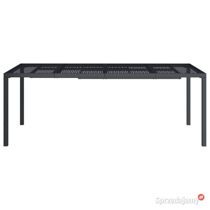 Stół ogrodowy antracytowy 200x100x72 stal Warszawa