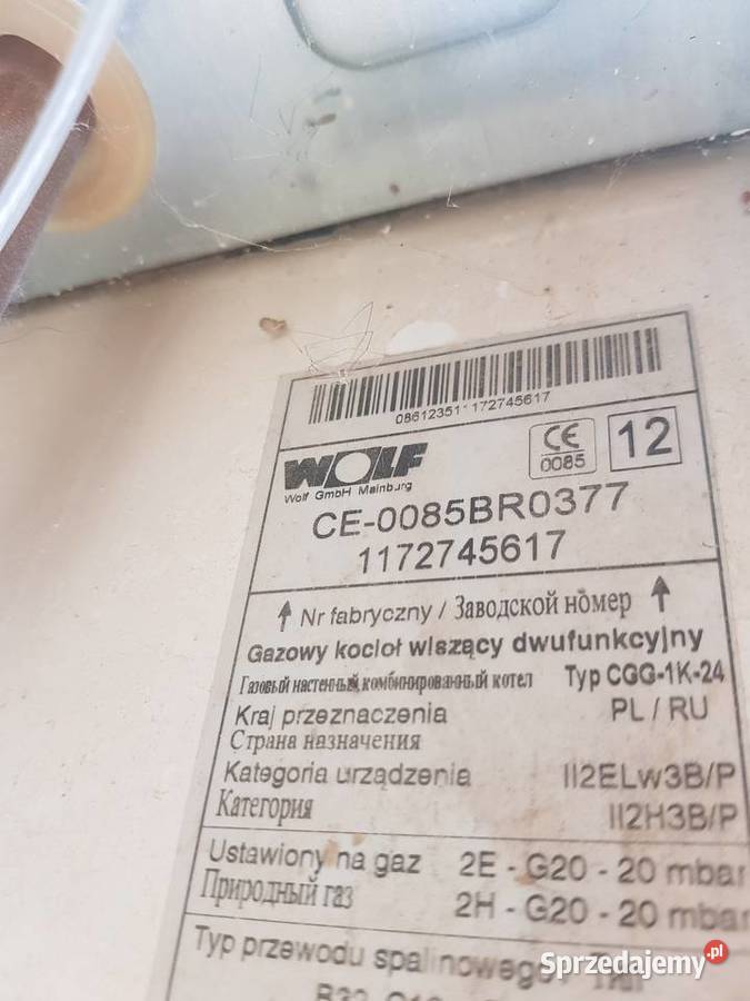 Wolf CGG 1K24 części Kraków sprzedam