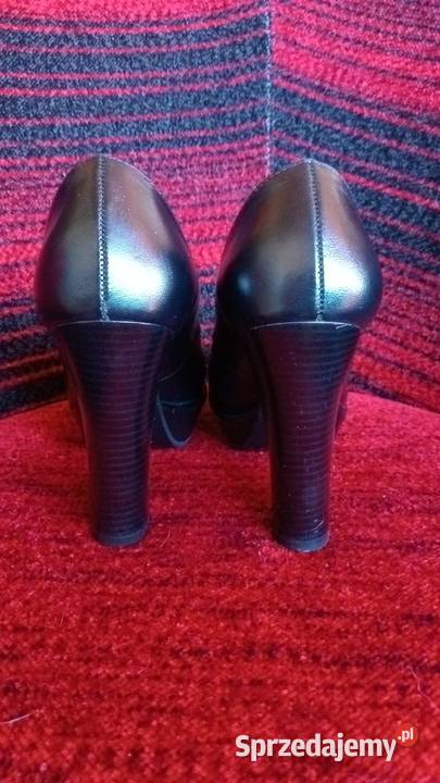 Czółenka damskie wysoki obcas skóra 38 małopolskie Nowy Sącz