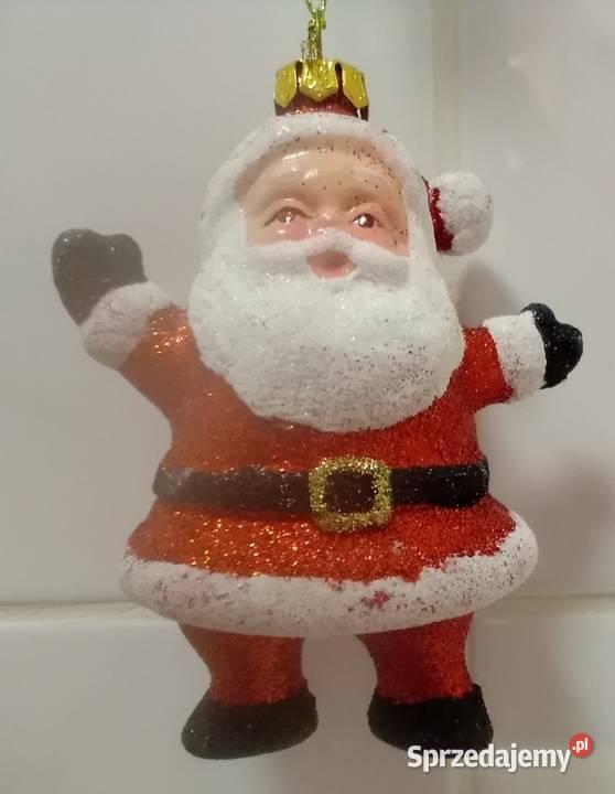 Dekoracyjna zawieszka św Mikołaj Łódź