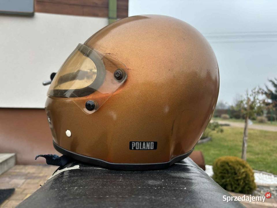 Kask motocyklowy z epoki PRL WSK MZ CZ Jawa Motoryzacja lubelskie Piszczac